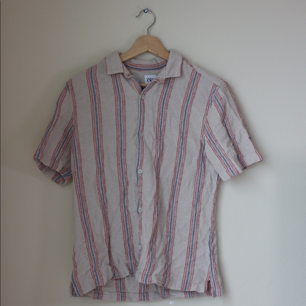 ZARA LIGHT WEIGHT BUTTON UP SUMMER SHIRT